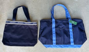 2 New Totes - L.L. Bean Everyday Nylon (w/Tags) & Greenwich Magazine Canvas