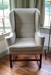 George III Mahogany Wing Chair, Circa 1780