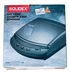 Solidex VHS Video 2-Way Cassette Rewinder - New In Box