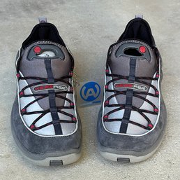 Wear:Aer Mens Sneakers - Breeze (Pewter/Red) - Size 11 US - Never Worn In The Box