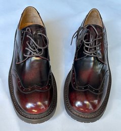 Steve Madden Mens Drake Wine Leather Shoes - Size 11 US - Never Worn In Box