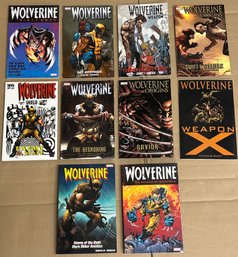 Lot Of 10 Wolverine Paperback Novels / Comic Books - Marvel Comics - Approx. Cover Price $190