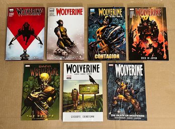 Lot Of 7 Wolverine Hardcover Novels / Comic Books - Marvel Comics - Approx. Cover Price $145