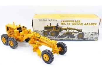 Rare Vintage Ertl Diecast Caterpillar No 12 Motor Grader Vehicle Model - In Original Box