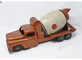 Vintage 1950's Structo Pressed Steel Cement Mixer Toy Truck