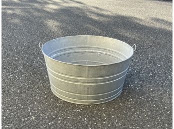 Large Galvanized Steel Wash Basin - 25' Diameter