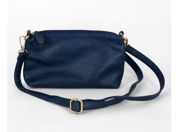 Louenhide Blue Vegan Leather Crossbody Shoulder Bag