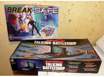 Two Different Electronic Board Games - Break The Safe & Battleship