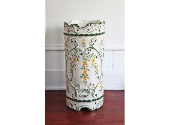 Floral Ceramic Umbrella Stand