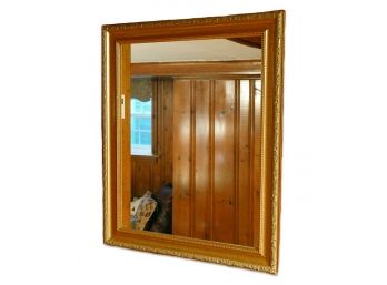 Vintage Gold Carved Wood Framed Mirror