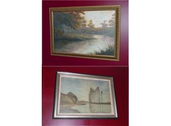 Pair Of Framed Reproduction Art Prints