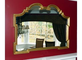 Large Decorative Gold Wood Framed Wall Mirror