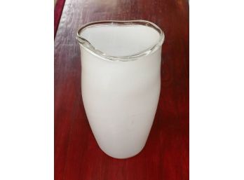 Large Hand Blown Glass Vase