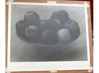 John Jonas Gruen (American, B. 1926) Gelatin Silver Print Photo- Still Life (Apples) - Signed