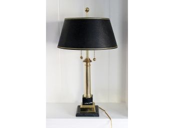 Brass And Marble Table Lamp