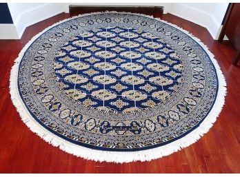 Turkish Bokhara 6'5' Round Polypropylene Area Rug