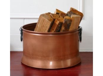 Round Metal Firewood Bucket