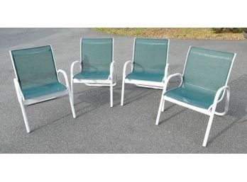 Set Of 4 - Telescope Casual Furniture Gardenella Aluminum Outdoor Dining Chairs - $279/ea ($1116)