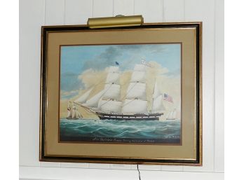 Framed Print Of An Early American Painting - J.G. Evans