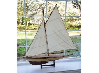 Wood Model Sailboat