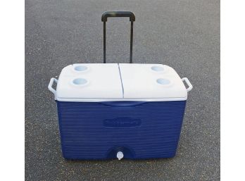 Rubbermaid 45QT Wheeled Cooler With Telescoping Handle