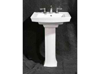 Kohler Porcelain Pedestal Sink - Faucet Set Not Included