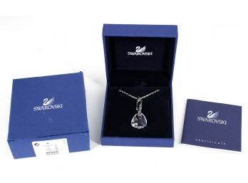 Swarovski Crystal 'Mini Parallele' Pendant Necklace - New In Box (Cost $95)