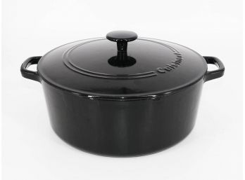 Cuisinart 7QT Enameled Cast Iron Casserole Dish In Black - Excellent