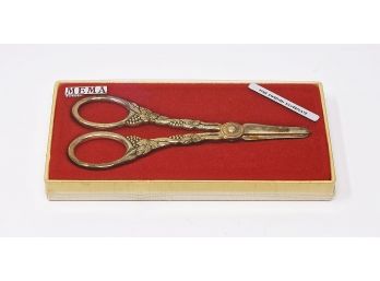 Vintage Silverplate Grape Scissors By Mema Sweden