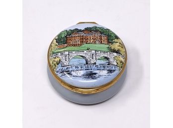 Crummles & Co (England) Enamels Brocket Hall Welwyn Hertfordshire Trinket Box