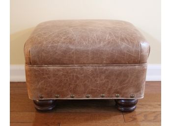 Stickley Leather Ottoman / Footstool