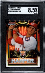 2011 BOWMAN CHROME BRYCE HARPER RETAIL EXCLUSIVE RED REFRACTOR NM-MINT PLUS