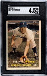 1957 TOPPS PEE WEE REESE - HALL OF FAMER