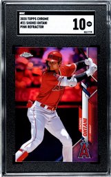 2020 TOPPS CHROME SHOHEI OHTANI PINK REFRACTOR GEM MINT SGC 10