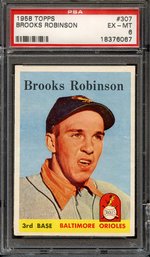 1958  TOPPS BROOKS ROBINSON PSA 6!!!     SPORTS CARDS!