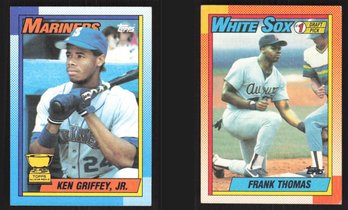 1990 TOPPS KEN GRIFFEY JR ROOKIE CUP & FRANK THOMAS ROOKIE