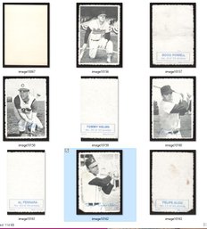 LOT OF 4 1969 TOPPS DECKLE EDGE BOOG POWELL-TOMMY HELMS-AL FERRERA-FELIPE ALOU