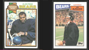 1979 TOPPS ALAN PAGE & 1987 TOPPS JIM MCMAHON