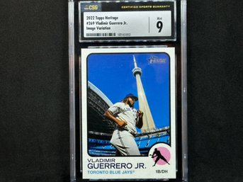 2022 TOPPS HERITAGE IMAGE VARIATION VLADIMIR GUERRERO JR - MINT - SHORT PRINT  SPORTS CARDS