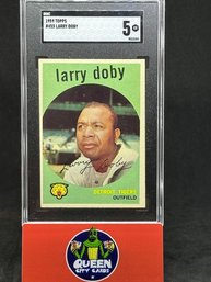 1959 TOPPS LARRY DOBY - HALL OF FAMER SGC 5