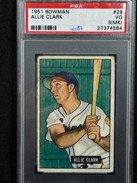 1951 BOWMAN ALLIE CLARK PSA 3 MK