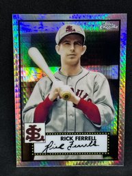 2021 TOPPS CHROME PLATINUM RICK FERRELL PRIZM REFRACTOR