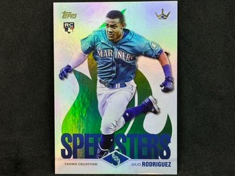 2022 TOPPS CROWN COLLECTION JULIO RODRIGUEZ ROOKIE - SPEEDSTERS SHORT PRINT TO 75