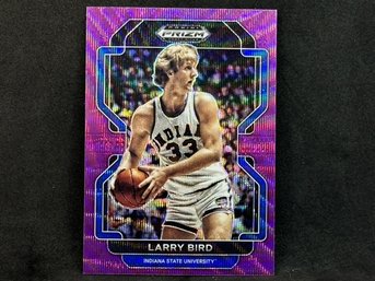 2022 PANINI PRIZM LARRY BIRD PURPLE PRIZM - SYCAMORES