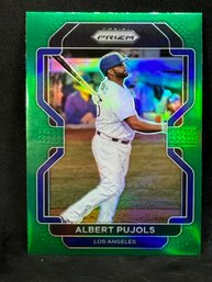 2022 PANINI PRIZM ALBERT PUJOLS GREEN PRIZM   SPORTS CARDS