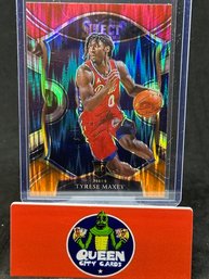 2021 SELECT TYRESE MAXEY TRI COLOR PRIZM ROOKIE