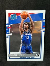 2020-21 PANINI OPTIC RATED ROOKIE TYRESE MAXEY