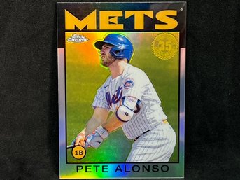 2021 TOPPS CHROME PETE ALONSO REFRACTOR