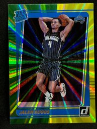 2021-22 PANINI DONRUSS RATED ROOKIE JALEN SUGGS GREEN LASER