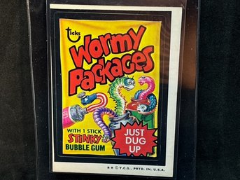 1975 TOPPS WACKY PACKAGES WORMY PACKAGES